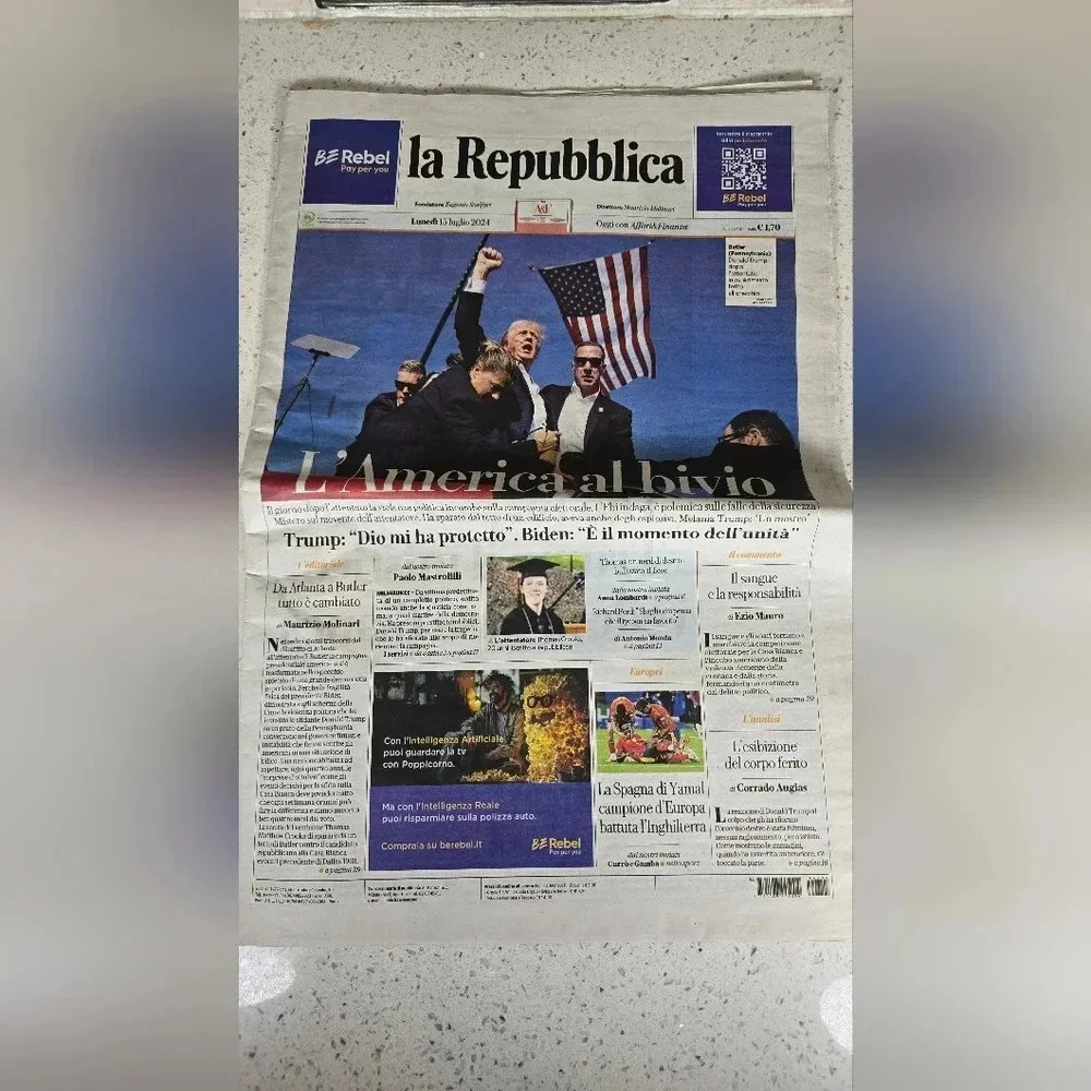 Trump Newspaper Headline FIGHT